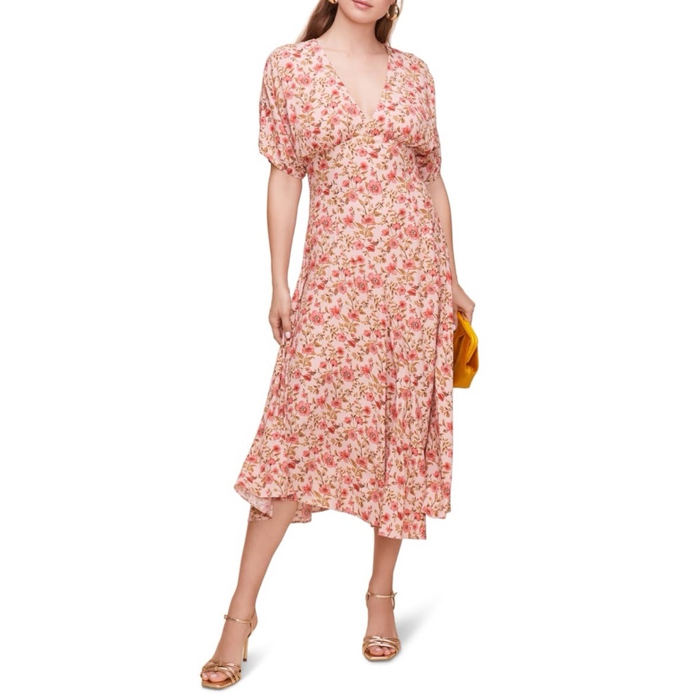 Floral pink dress